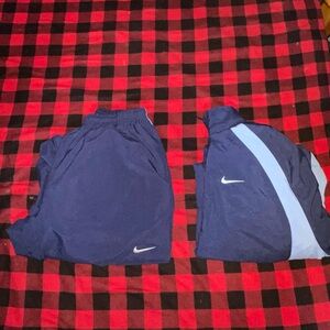 Vintage navy and baby blue Nike tracksuit